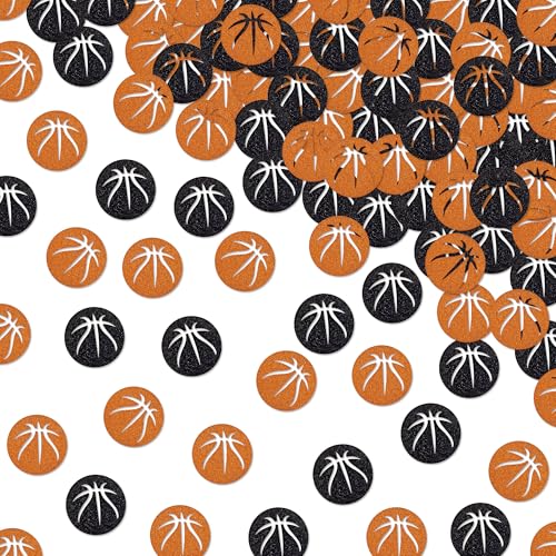 300Pcs Orange Basketball Confetti for Party Decorations