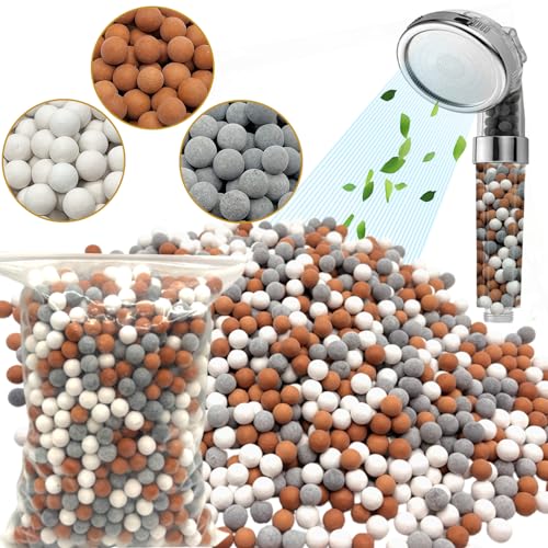 200g Shower Head Beads Refills - Ionic Water Softener for Skin & Hair