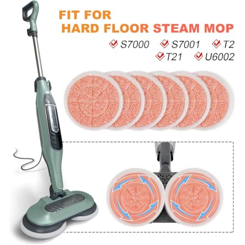 4 Pack Steam Mop Replacement Pads for Shak S7000 Series