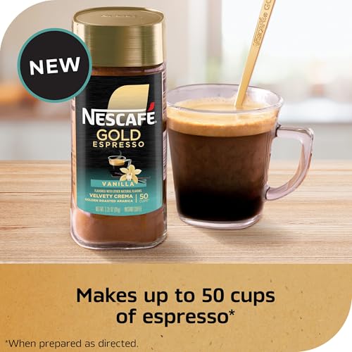 NESCAFÉ Gold Vanilla Instant Coffee 3.1 oz Jar - 50 Cups