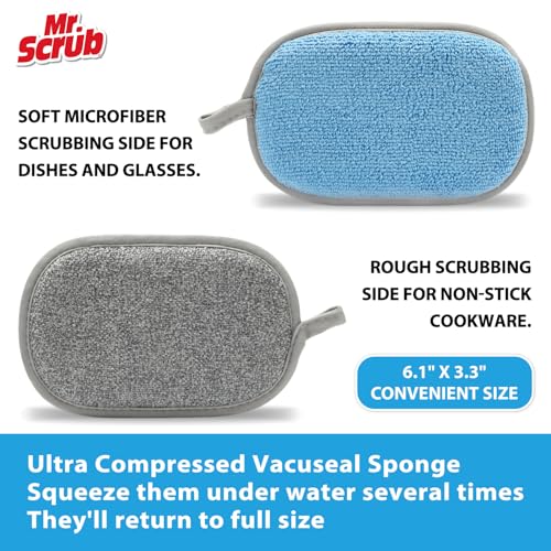 Mr. Scrub All-Purpose Non-Scratch Kitchen Sponges - 6 Pack
