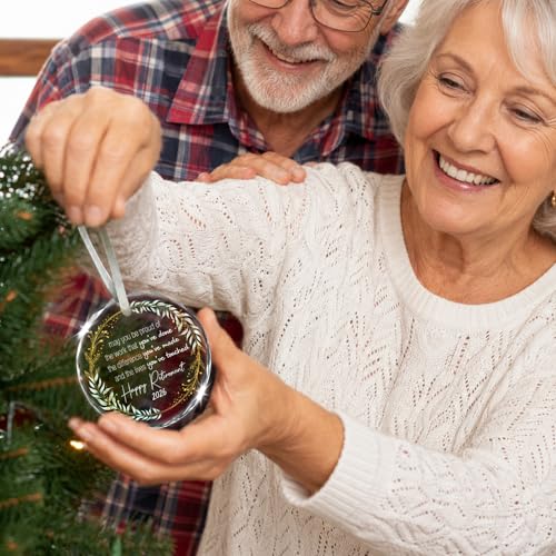 Retirement Ornament 2026 - Meaningful Gift for Teacher, Nurse, Coworker
