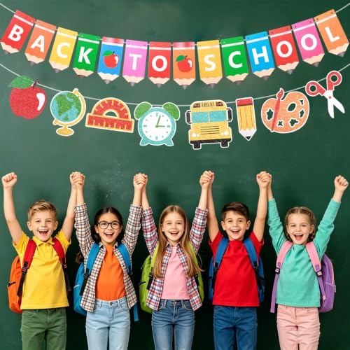 Back to School Banner DIY Kit - Cardstock Welcome Sign Classroom Decor