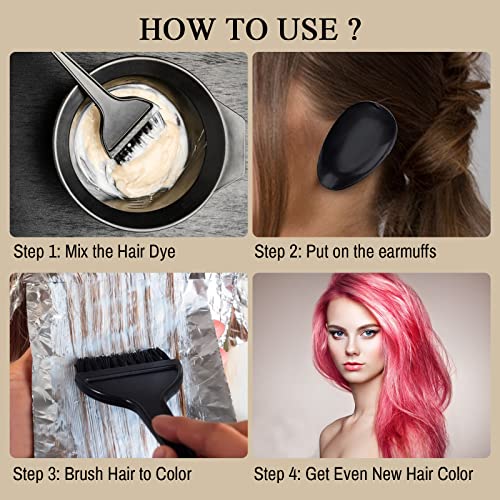 1st Choice Hair Dye Brush and Bowl Set with Tint Combs