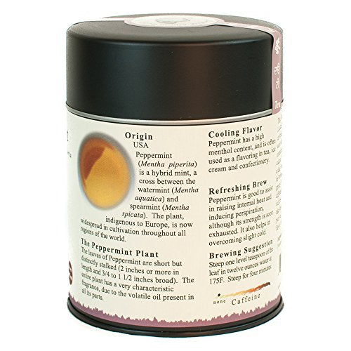 Organic Peppermint Herbal Tea - Loose Leaf, 2 Ounce