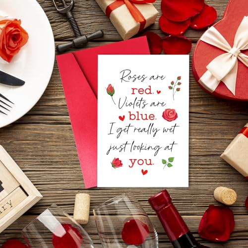 Funny Rude Anniversary Card - Explicit Roses Are Red Poem