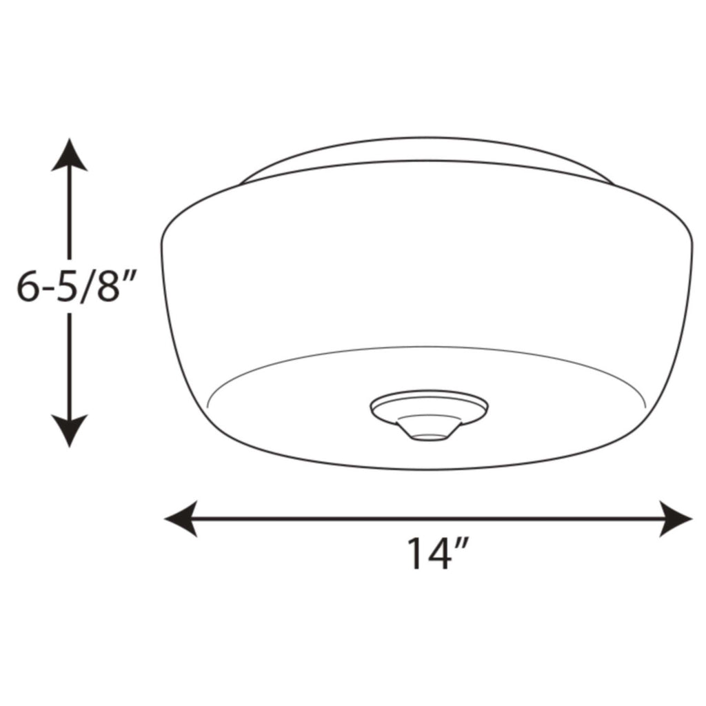 Progress Lighting Leap Collection Two-Light 14'' Flush Mount
