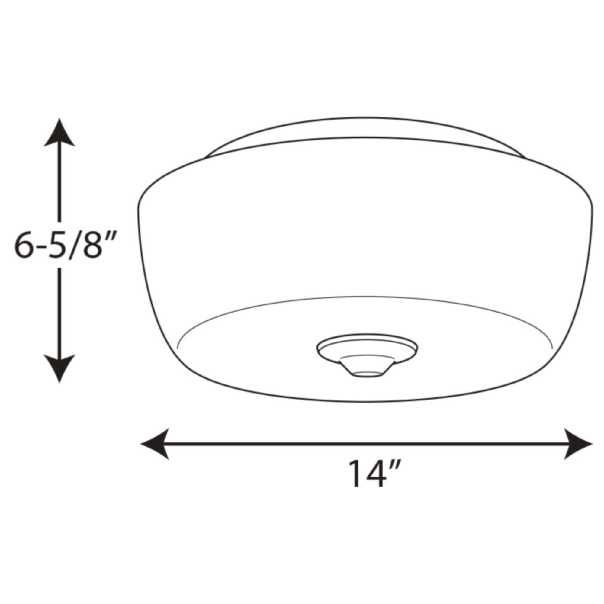Progress Lighting Leap Collection Two-Light 14'' Flush Mount