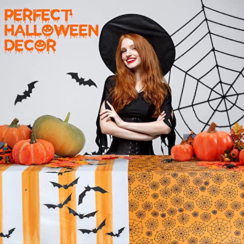 MATICAN Halloween Tablecloths - 2-Pack Plastic Covers, 54x108"