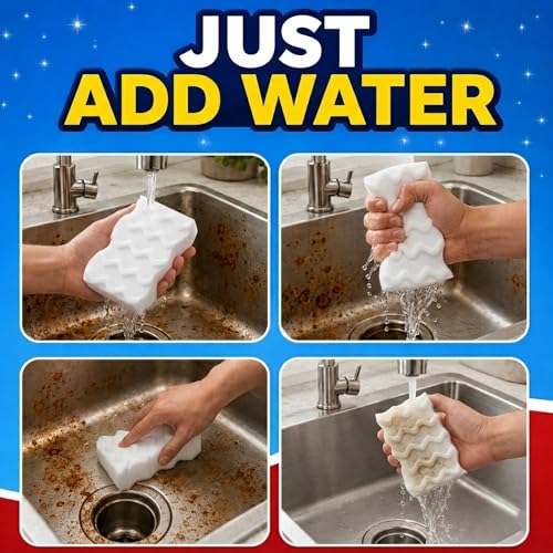20 Pack Extra Durable Magic Sponge Erasers for Deep Cleaning