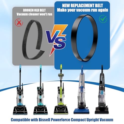 2-Pack Replacement Vacuum Belts for Bissell CleanView Models