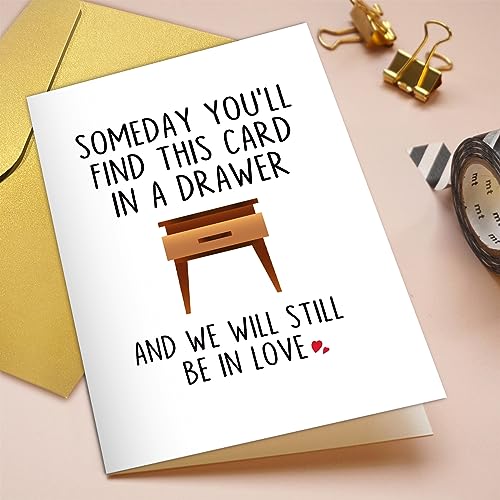 Funny Anniversary Card for Husband Wife, Hilarious Love Greeting Card