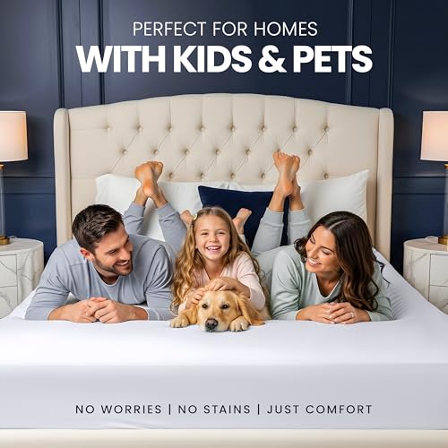 Utopia Bedding 5-Sided Waterproof Mattress Protector Full Size - Deep Pocket, Soft & Machine Washable