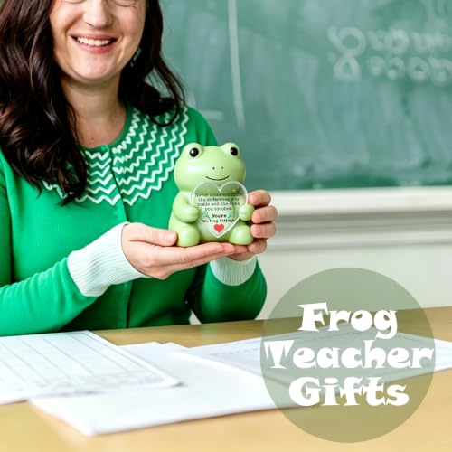 Motivational Frog Figurine Desk Decor Gift - Un-Frog-Gettable