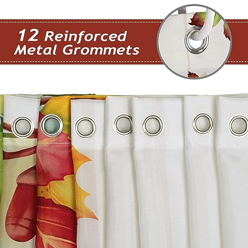 Thanksgiving Gnome Shower Curtain - 72x72 Inch Waterproof Polyester