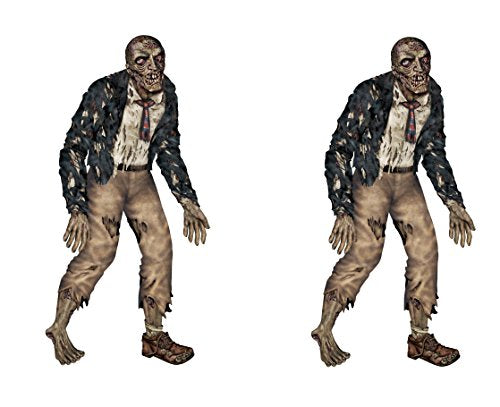 Beistle 2-Pack Jointed Zombies - 6ft Halloween Decor
