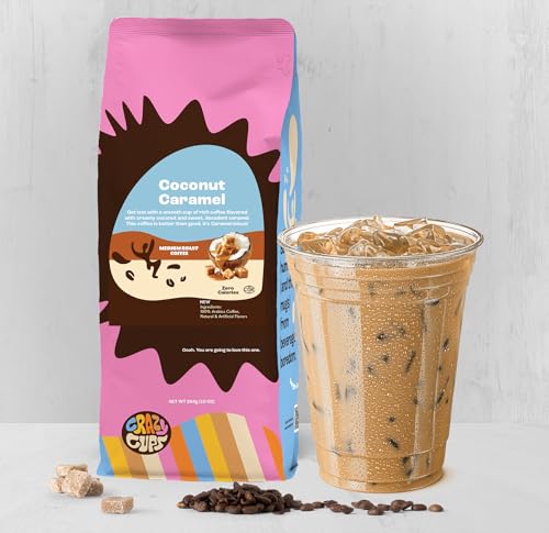 Coconut Caramel Ground Coffee, 10oz - Crazy Cups Flavored Coffee