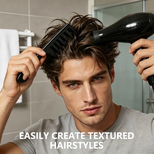 5-Piece Wide Tooth Comb Set for Men Hair Styling and Volume