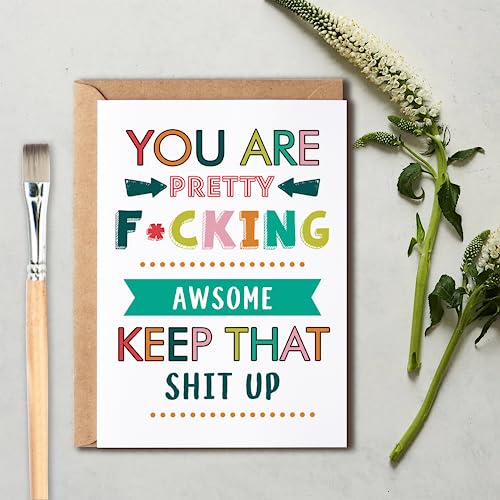 Funny Thank You Card - Hilarious Motivational Greeting Card
