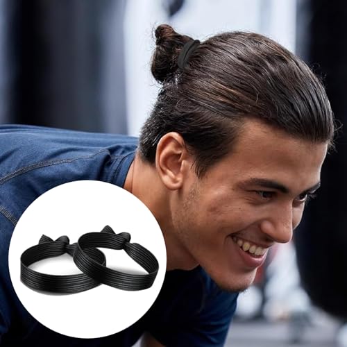 25-Pack Men's Athletic Headbands - Breathable Anti-Slip Hair Bands for Sports & Long Hair