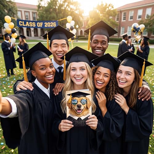 Ami Funny Graduation Card 2026 5x7 Inch with Envelope and Sticker