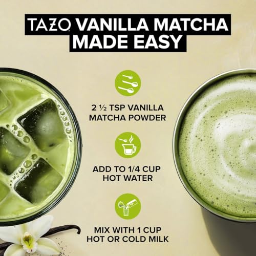 TAZO Organic Vanilla Matcha Latte Powder - 10 Servings
