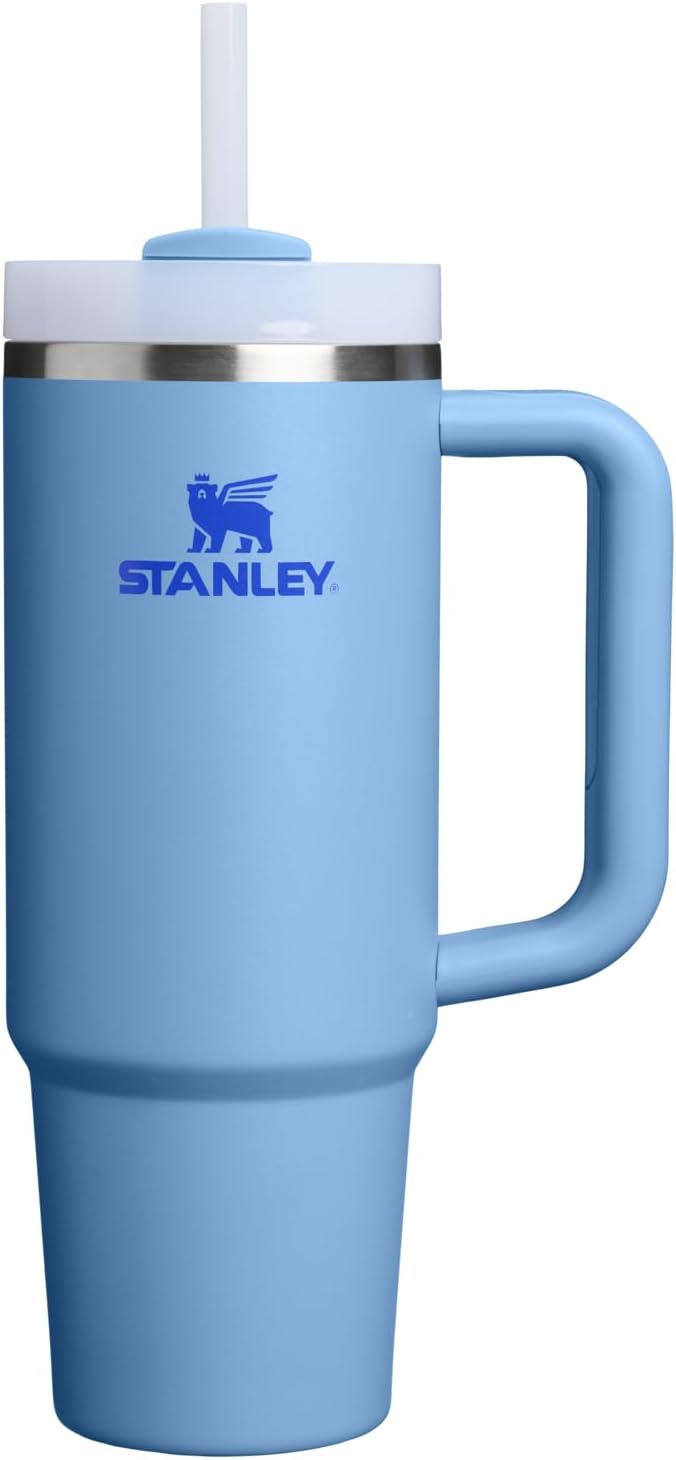 STANLEY Quencher H2.0 Tumbler - 30 oz Insulated Stainless Steel Cup with Handle & Straw | BPA-Free | Blue Sky