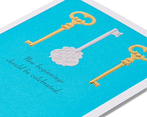 American Greetings New Home Card - Foil Key Housewarming Card
