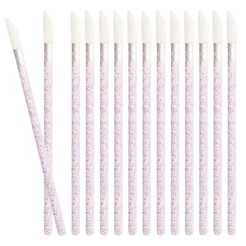 SruidyLady 50 PCS Disposable Lip Wands Glitter Crystal Lip Gloss Brushes