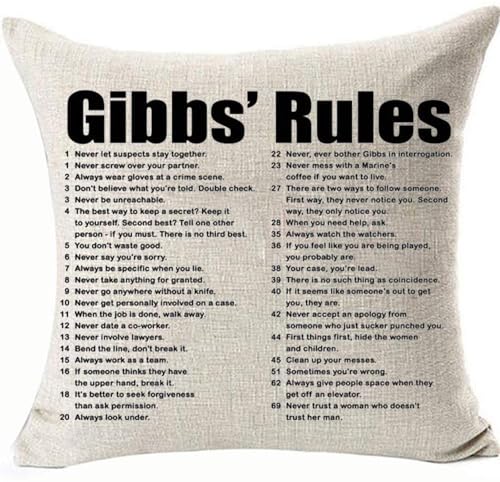 Aimery 18x18 Double-Sided Cotton Pillow Cover - Gibbs's Rules