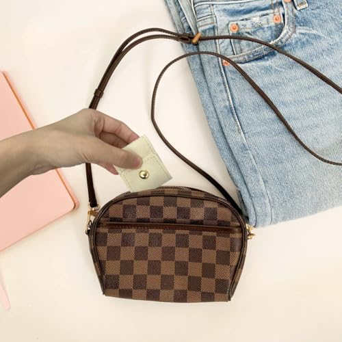 Mini Foldable Travel Jewelry Organizer Case - PU Leather for Earrings, Rings & Necklaces