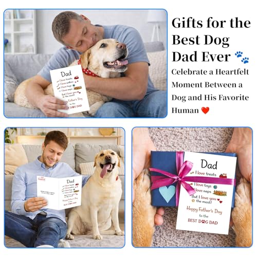 Funny Dog Dad Father's Day Card - 5.5" x 8" for Pet Lovers