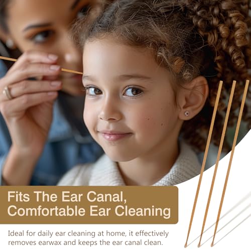 Zoolinn 3PCS Handcrafted Coal Bamboo Ear Spoon Wax Removal Tool