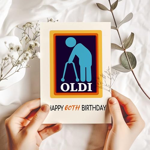 Funny 60th Birthday Card for Men & Women, Premium Quality