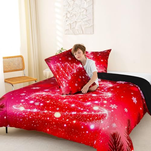 Kids Christmas Tree Comforter Set Full Size - Multi 8038 - Feelyou