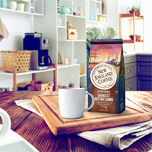 New England Coffee Darkest Before Dawn Dark Roast Ground Coffee 10oz Bag