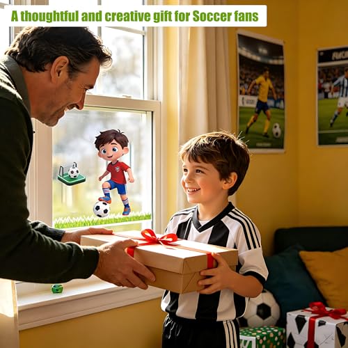 2026 USA Soccer Window Clings - 8 Reusable Static Stickers
