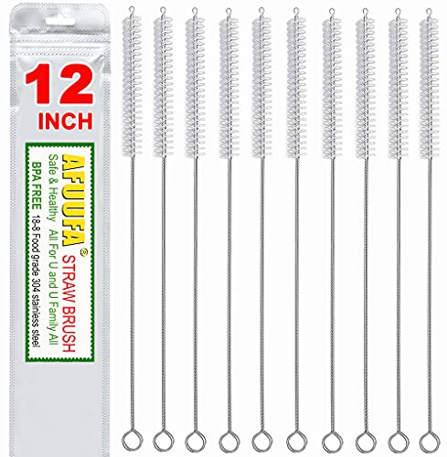 12-Inch Straw Cleaner Brush Set for Stanley Mugs - 10 PCS