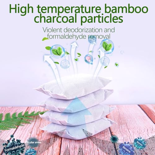 Activated Charcoal Odor Eliminator - 10 Pack for Trash Cans, Cars & Shoes