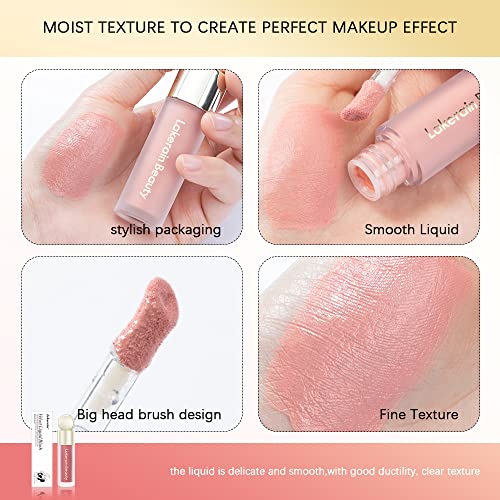 RILIMIOO Liquid Blush Wand - Soft Velvet Cream Face Cheek Tint (2#)