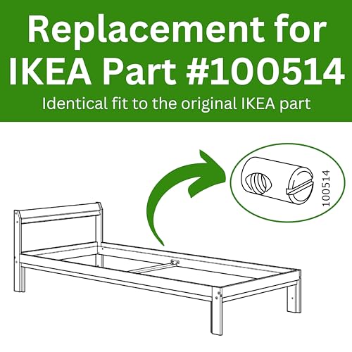 IKEA Replacement Cross Dowel Barrel Nut Sleeve - Pack of 16