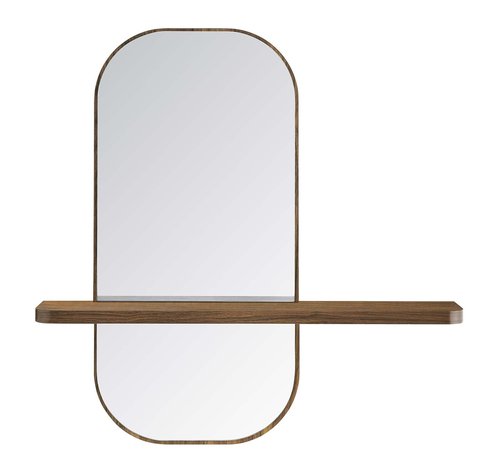 Modway EEI-6349-WAL Solstice Mirror, Walnut
