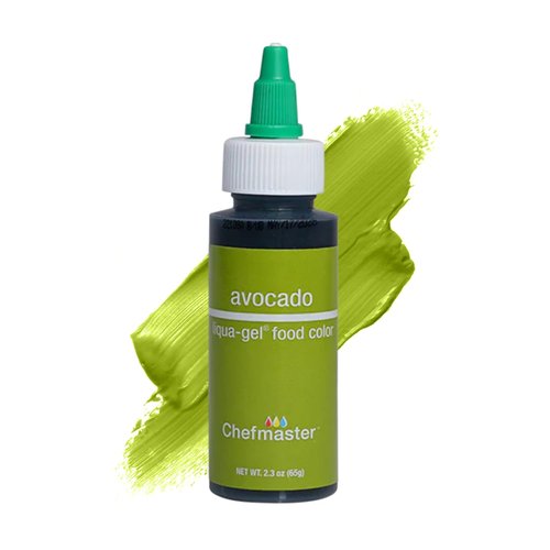 Chefmaster Avocado Liqua-Gel® Food Coloring - Vibrant, Fade-Resistant Dye for Icing & Fondant | 2.3 oz