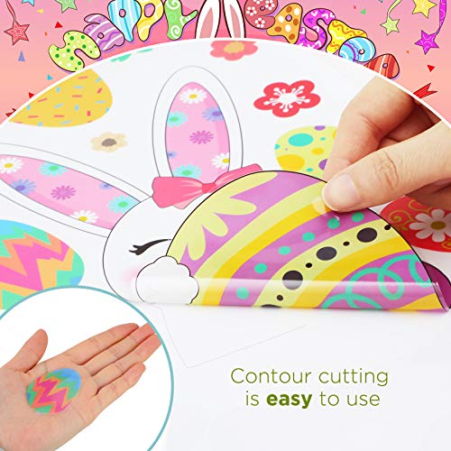 Easter Window Clings Stickers - 120 PCS Bunny & Egg Decor