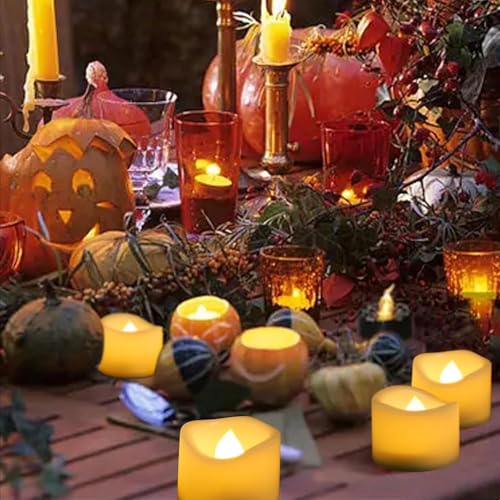 Flameless LED Tealight Candles - 6 Pack Battery Operated