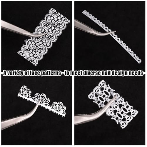 Sinbana 3D Lace Silicone Nail Mold for Y2K Manicure DIY Art