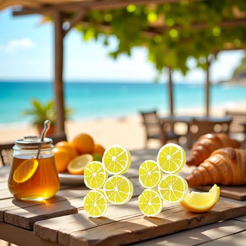 ZLmoue 4Pcs Double Lemon Slices Hair Clips Duckbill Barrettes