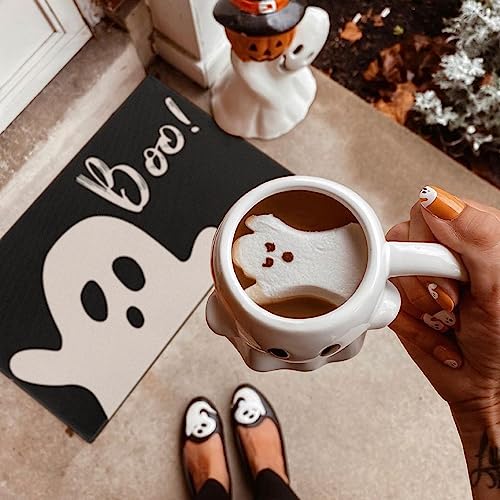 Halloween Ghost Boo Doormat - Non-Slip Outdoor Mat 30" x 17"