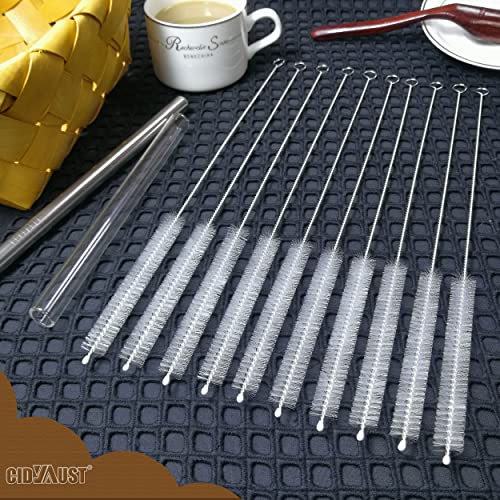 12-Inch Extra Long Straw Cleaner Brush Set - 10 Pack for Stanley Mugs