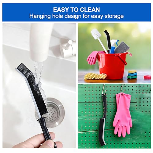 6-Piece Hard Bristle Cleaning Brush Set for Tight Spaces
